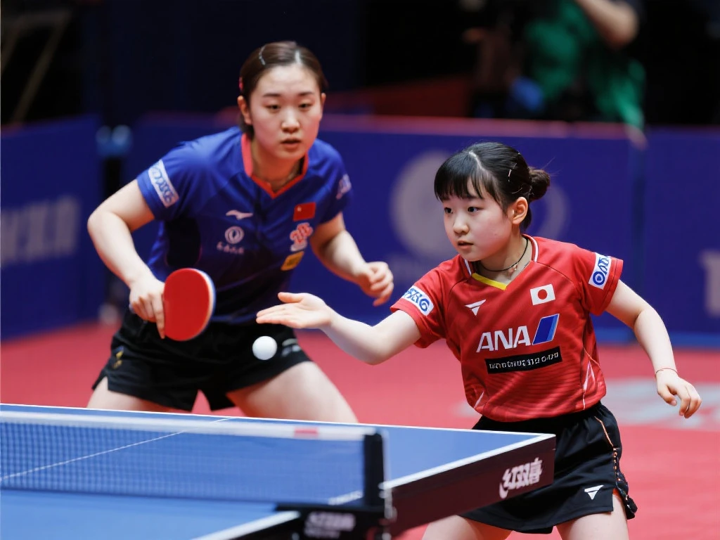 乒乓球世界杯女单1／8决赛：王曼昱对阵张本美和，孙颖莎迎战波尔卡诺娃